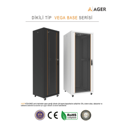 Ager Vega Base 32U W=600Mm D=1000Mm 19&#039;&#039;  Dikili Tip Kabinet 