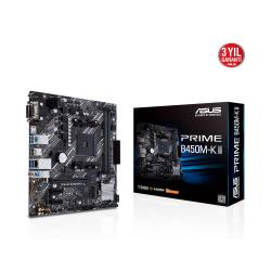 Asus Prime B450M-K Ii Amd Am4 4400Mhz (Oc) Ddr4 Vga Dvi-D Hdmi M.2 Matx Anakart