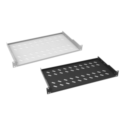 Ager 19&#039;&#039; 1U D=300Mm Rack Mount 2 Noktadan Bağlantılı Sabit Raf,
 30Kg