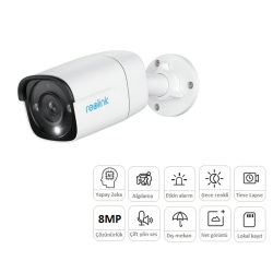 Reolink P330 8Mp 2.8Mm Ai Bullet Kamera (Renkli)
