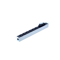 Ager 6Xc13 Soketli Schuko Grup Priz, 19'' 1U,1X16A Sigortalı Aluminyum 