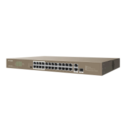 Ip-Com F1126P-24-250W 24Fe Poe Port. (230W), 1Ge Uplink, 1Xcombo Sfp Switc