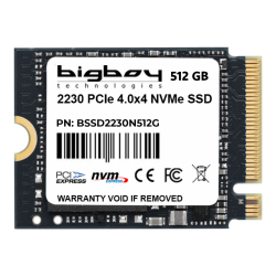 Bigboy 512Gb 22X30Mm Pcie 4.0 X4 M.2 Nvme Notebook Ssd