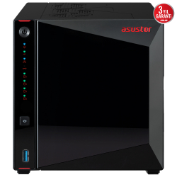 Asustor As5404T Intel N5105, 4 Yuvalı, 4Gb Ddr4(8Gb Ram Desteği), M.2 X4, 2.5Gbe