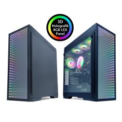 Quadro Qt100 Titan Gaming Kasa Pencereli 3D 4Xrgb Fan