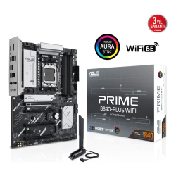 Asus Prime B840-Plus Wifi Am5 Ddr5 7600 3Xm2 Usb3.2 Aura Rgb 2.5Gbit Lan Atx