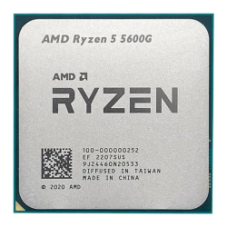 Amd Ryzen 5 5600G 3.9Ghz 16Mb Am4 Tray (Fansiz) (65W) +Radeon Graphics.