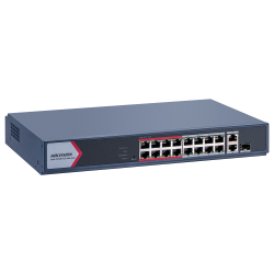 Hikvision Ds-3E1318P-Ei/M | 16Xfe | 150W | 1Xge + 1Xge/Sfp | Poe Switch