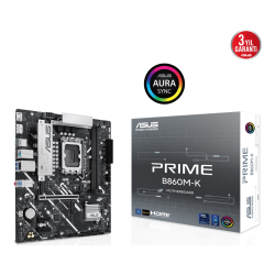 Asus Prime B860M-K Lga1851 Ddr5 8800 2Xm2 Aura Rgb 2.5Gbit Lan Matx