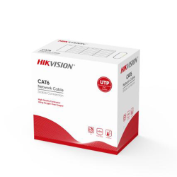 Hikvision 1Ln6Uzc0  U/Utp 305Mt Pvc 24 Awg %100 Bakir Gri Renk Cat6 Kablo 